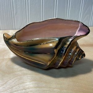 Vintage Mid-Century Modern Ceramic Sea Shell Planter